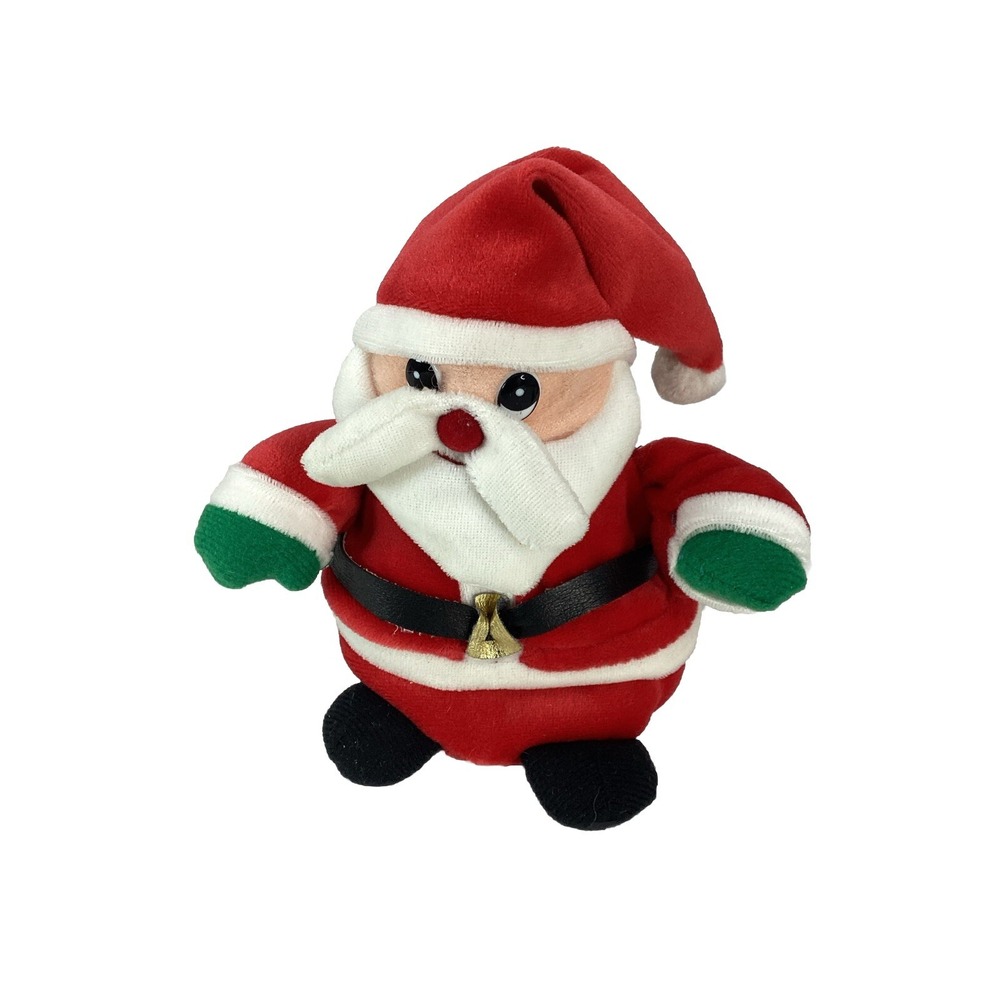 Cuddle Wit Christmas Plush Beanie Santa  6 Inch Vintage